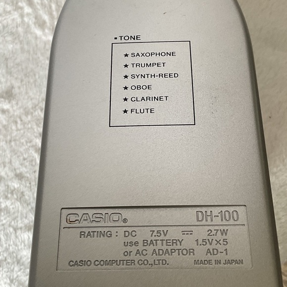 Casio DH-100 Digital Horn in silver 80’s vintage - Picture 7 of 9